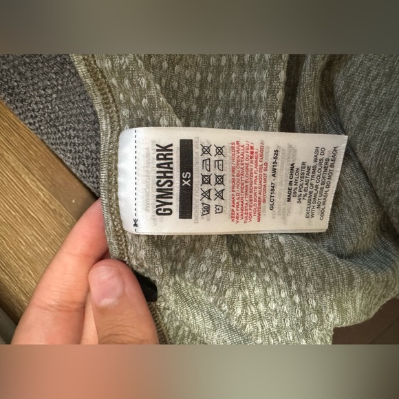 Gymshark Vital Seamless Long Sleeve Crop Top - Grey (XS) - Picture 4 of 4